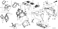 77296TLYH01ZA-COVER COMP., DRIVER CENTER LOWER *NH900L*