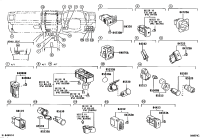 8433260250-SWITCH ASSY, HAZARD WARNING SIGNAL