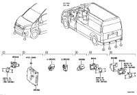 8934876010-CLIP, ULTRASONIC SENSOR
