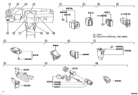 8487050180-SWITCH ASSY, OUTER MIRROR