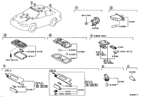 8133012020-LAMP ASSY, LUGGAGE COMPARTMENT, NO.1