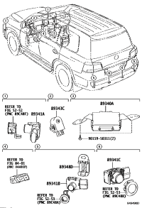 8934133160A3-SENSOR, ULTRASONIC, NO.1