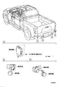 8934834020-RETAINER, ULTRASONIC SENSOR, NO.1