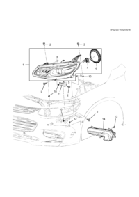 84088435-Headlamp, (incl. 3,4,6, 10)