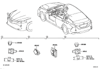 8934102050D0-SENSOR, ULTRASONIC, NO.1