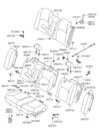 891503D000-FRAME & PAD ASSY-RR SEAT CUSH