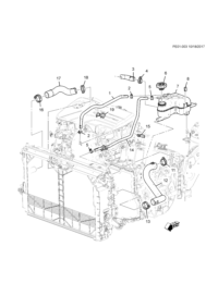 23323520-Hose, engine coolant air drain (from reservoir to engine) (incl. 19) (8.846)