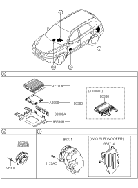 963002B010-SPEAKER & PROTECTOR ASSY-FR RH