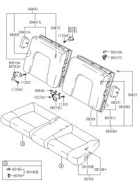 893182C000LK-KNOB-RR SEAT BACK TILTING