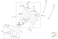 8872025000V2-GUIDE ASSY-HEADREST W/LEVER