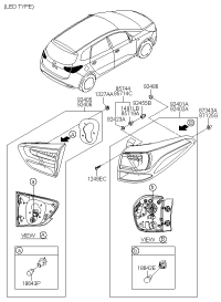 92404A4010-LAMP-RRCOMB RH IN SI