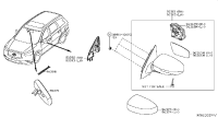 802933JA1A-COVER-FRONT DOOR CORNER,INNER LH
