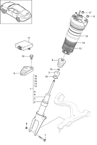 97034305117-Strut, complete no longer use parts here
