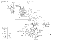 895012PAB0-LEG ASSY-2ND SEAT,LH