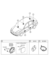 963301G001-SPEAKER & PROTECTOR ASSY-FR RH