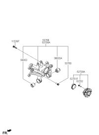 52710C3100-CARRIER ASSY-RR AXLE LH