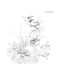 26214606-Tray, battery