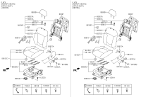 889101M300WK-GUIDE ASSY-HEADREST W/LEVER