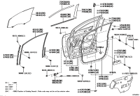 6786108020-WEATHERSTRIP, FRONT DOOR, RH