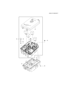 95131338-Cover (5 parts), fuse box