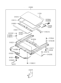 816000Q000V2-PANORAMA ROOF ASSY