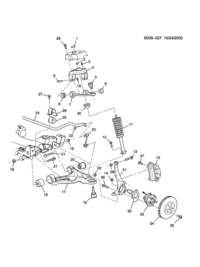 25752929-Bracket (incl. 2,3, 5-10,30), (incl. Upper control arm, bracket, nut, bolt, bush, strut support, loc