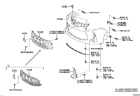 521270DF90-COVER, FR BUMPER