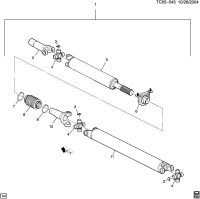 89059111-JOINT KIT,RR PROP SHF RR UNIVERSAL(INCLS 3)(OUTSIDE SNAP RINGS - DANA SPICER)(3.