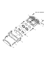 88967250-Kit, fr brake disc rub pad (incl. 2,7, 9,10) (AC-DELCO #171-831)