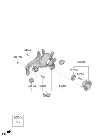 52730L4000-HUB & BEARING ASSY-RR