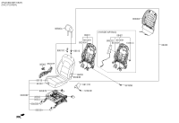 88220H3000WK-KNOB-FR SEAT RECLINER RH