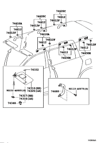 7432008042B0-SUNVISOR ASSY,LH