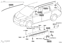7555108020-MOULDING, ROOF DRIP SIDE, RH