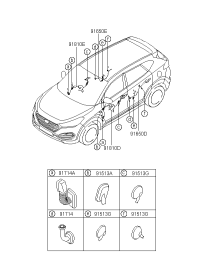 91610F8010-WIRING ASSY-FR DR(PASS)