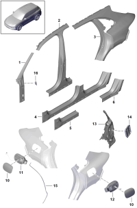 9Y0810593-Fuel cap module