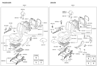 883912D101LT-BACK COVER ASSY-FR SEAT LH