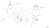 888845KS0A-Belt assy-extn