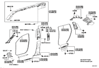 624800E141B0-GARNISH ASSY, ROOF