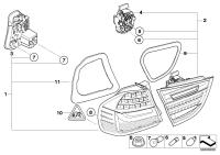 63217289425-REAR LEFT LAMP ON THE WING