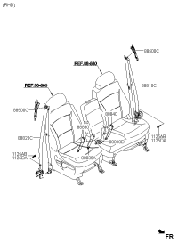 888104H100TX-SEAT BELT ASSY-FRONT,LH