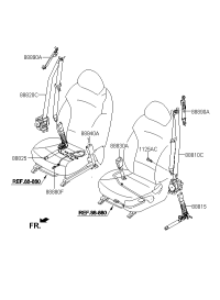 888104Q000RY-SEAT BELT ASSY-FRONT,LH