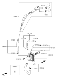 25415F2500-HOSE ASSY-EGR COOLER,OUT