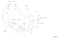 888522GE0B-S/belt assy-rr, ctr