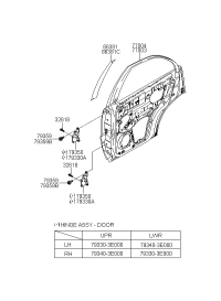 770033E111-PANEL ASSY-REAR DOOR,LH