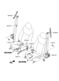88810F0000TRY-SEAT BELT ASSY-FRONT,LH
