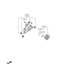 52730B1051-HUB & BEARING ASSY-RR