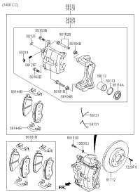 58101J1A10-PAD KIT-FR DISC BRAKE