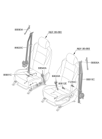 88810Q2000NGD-SEAT BELT ASSY-FRONT,LH