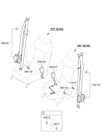 88810H7000WK-SEAT BELT ASSY-FRONT,LH