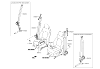888102W800RYN-SEAT BELT ASSY-FRONT,LH